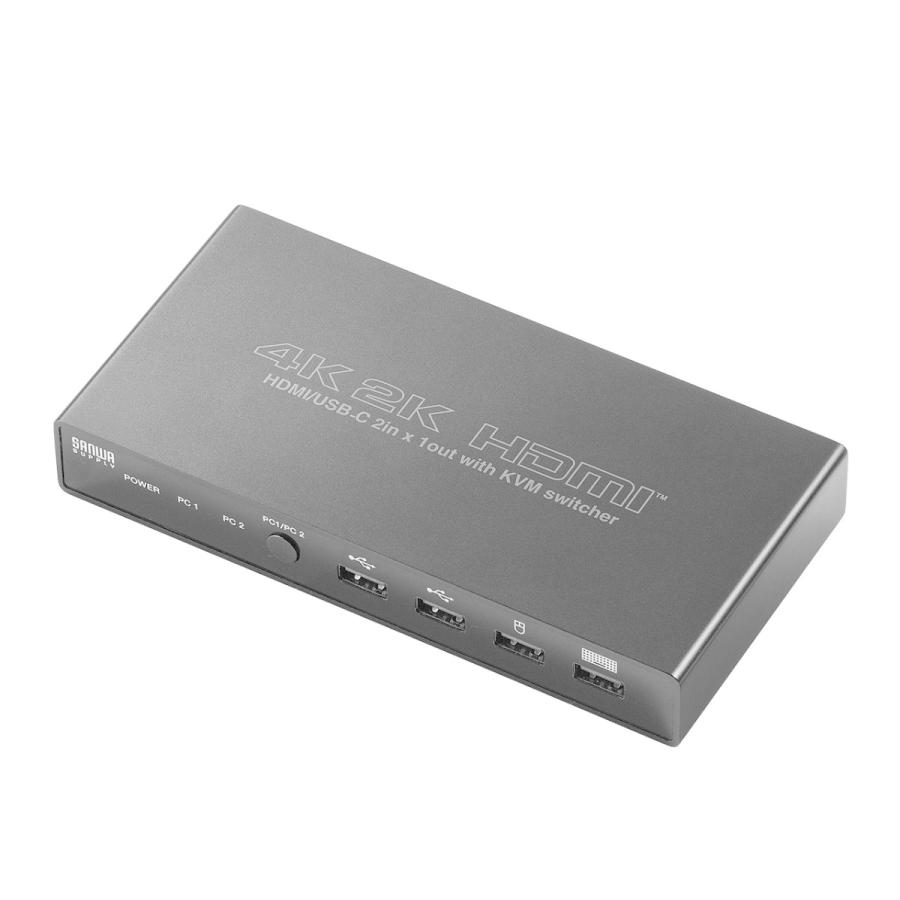 パソコン切替器 ドッキングステーション 2台切替 USB タイプC HDMI USB PD USBキーボード USBマウス テレワーク EZ4-SW037｜esupply｜15