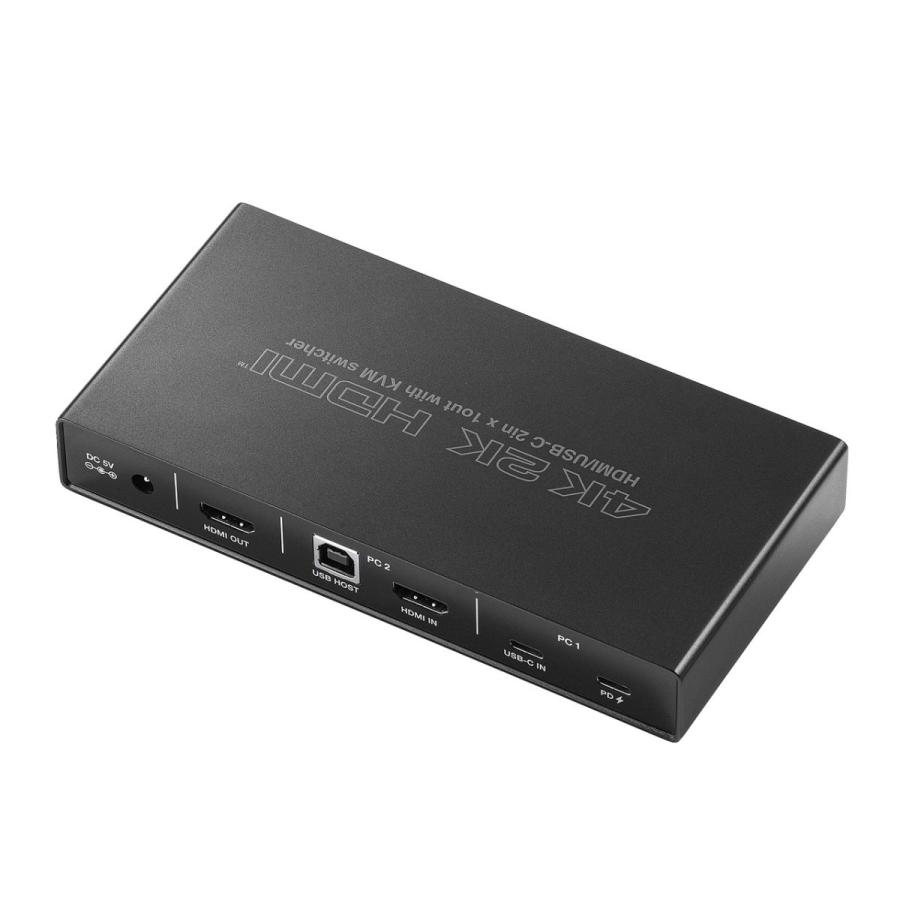 パソコン切替器 ドッキングステーション 2台切替 USB タイプC HDMI USB PD USBキーボード USBマウス テレワーク EZ4-SW037｜esupply｜16