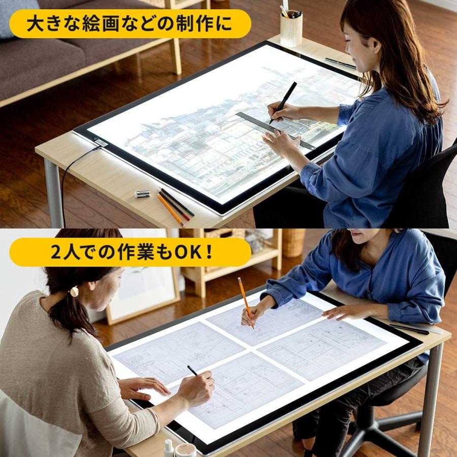 SANWA SUPPLY（サンワサプライ） LEDトレース台 A1 薄型 無段階調光