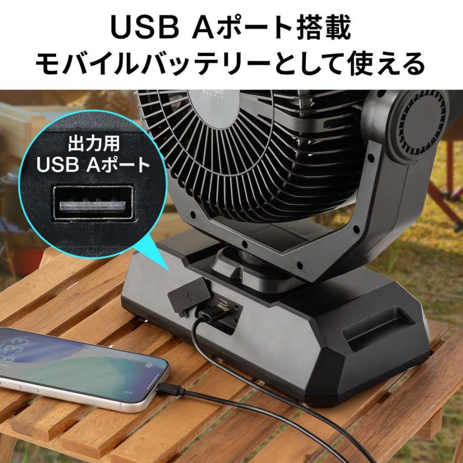 SANWA SUPPLY（サンワサプライ） ミストファン 充電式 大型 屋外
