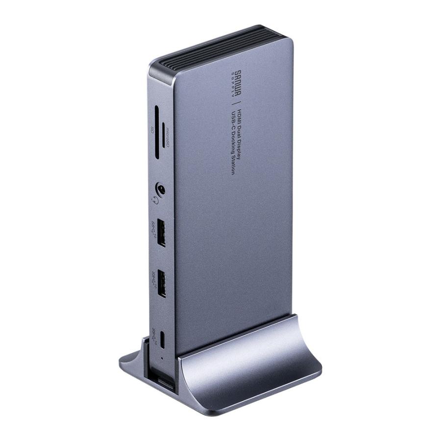 SANWA SUPPLY USB-Cドッキングステーション 4K×2画面出力 Amazon | サンワダイレクト Type-C ドッキングステーション 2画面出力