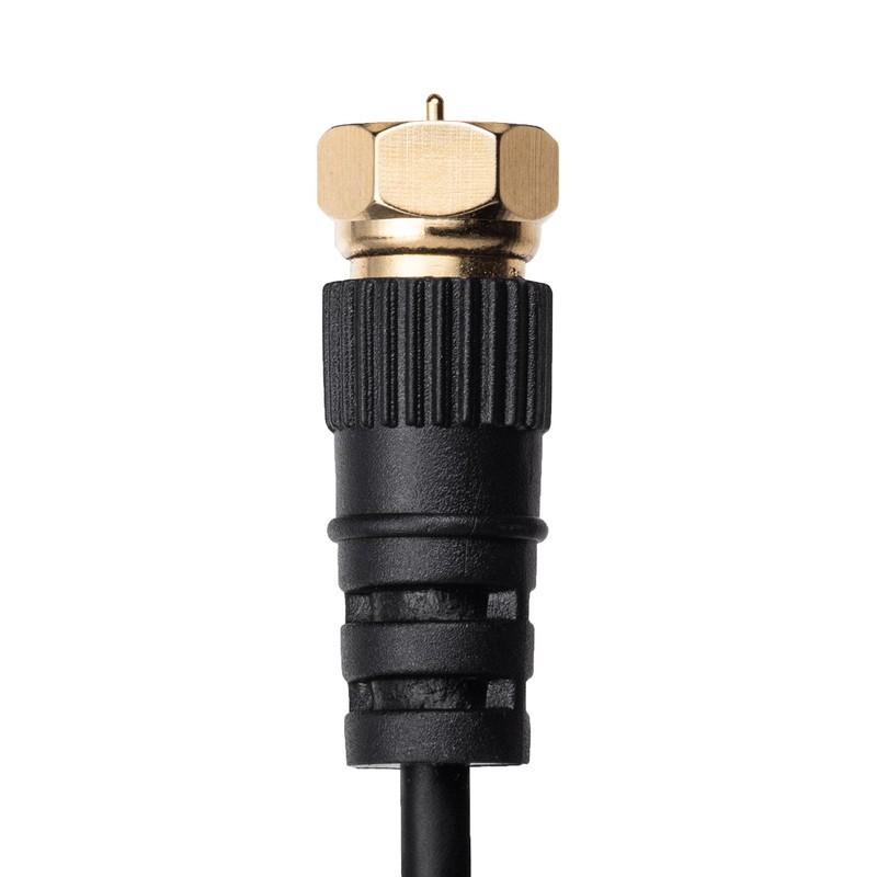 アンテナケーブル 極細 5m 4K対応 8K対応 黒色 S2.5C 片側L字 アンテナコード ブラック ネコポス対応 EZ5-AT001-5BK|esupply|17