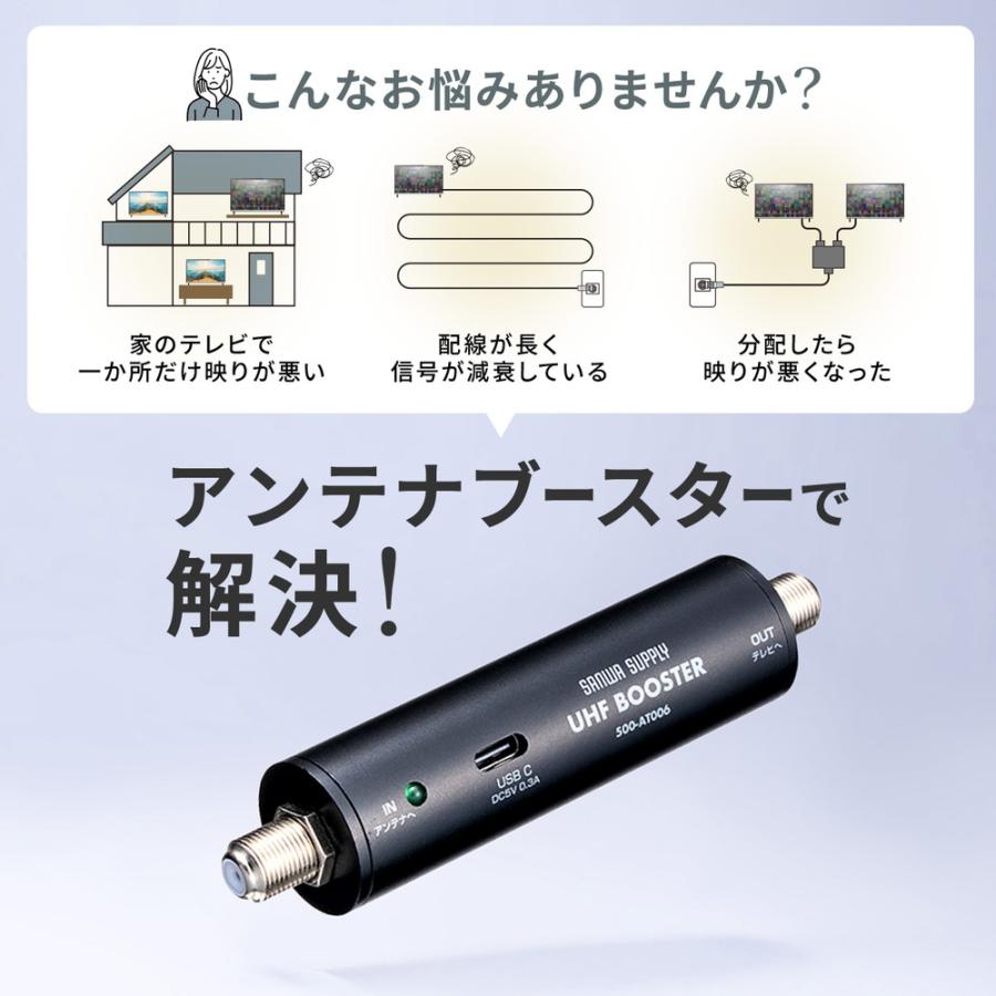SANWA SUPPLY（サンワサプライ） アンテナブースター 地デジ専用 USB