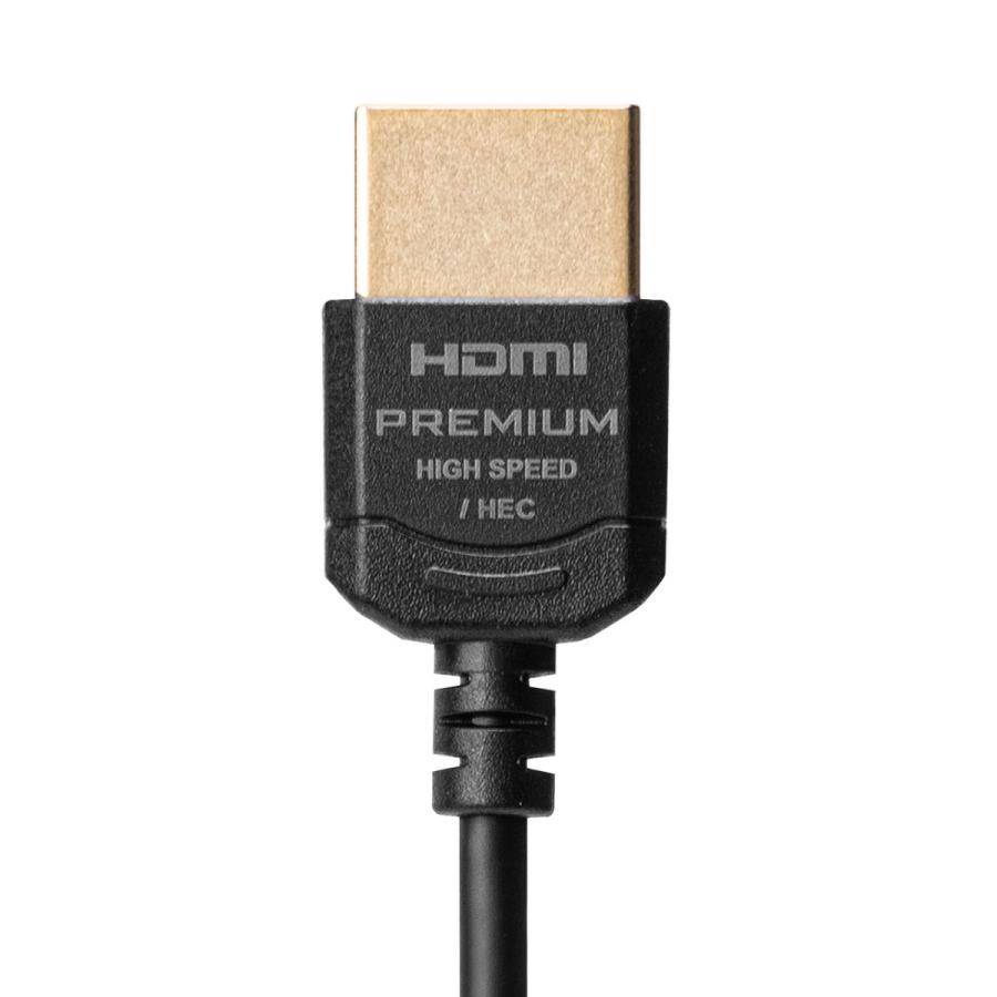 HDMIケーブル プレミアムHDMI スーパースリムタイプ スリムコネクタ ケーブル直径約3.2mm 4K60Hz HDR対応 1m EZ5-HD026-10 ネコポス対応｜esupply｜16