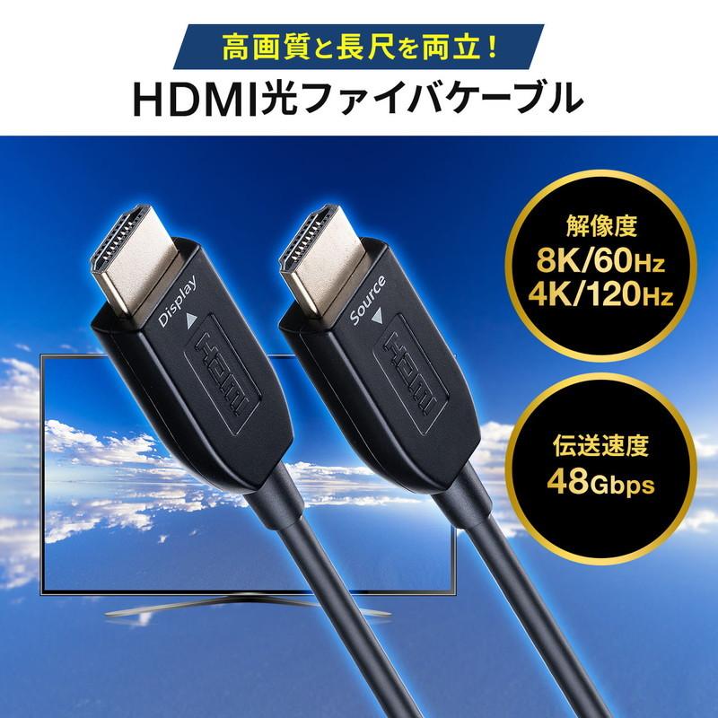 SANWA SUPPLY（サンワサプライ） HDMIケーブル 光ファイバー AOC 8K