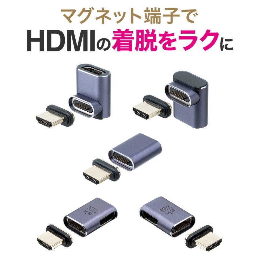 SANWA SUPPLY（サンワサプライ） HDMIアダプタ マグネット着脱 8K 4K