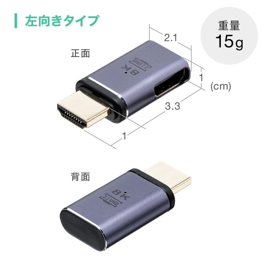 SANWA SUPPLY HDMI 4K LAN アダプター 本体 SANWA SUPPLY（サンワサプライ） HDMIアダプタ マグネット着脱 8K 4K