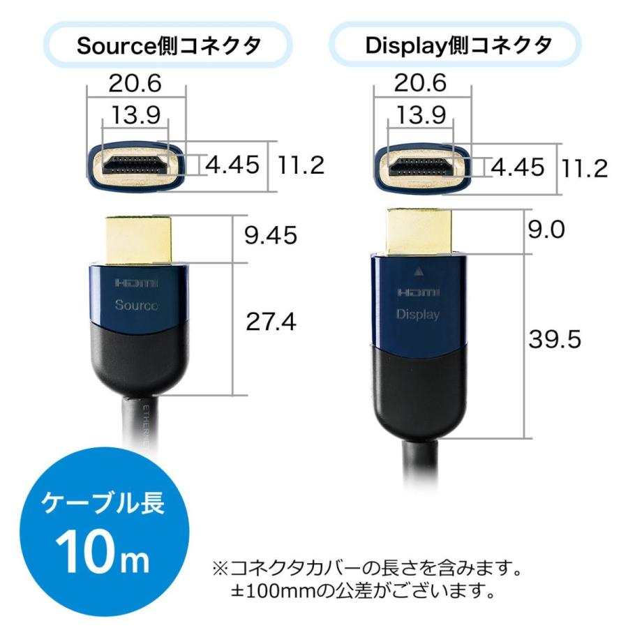 SANWA SUPPLY（サンワサプライ） HDMIケーブル 10m アクティブタイプ