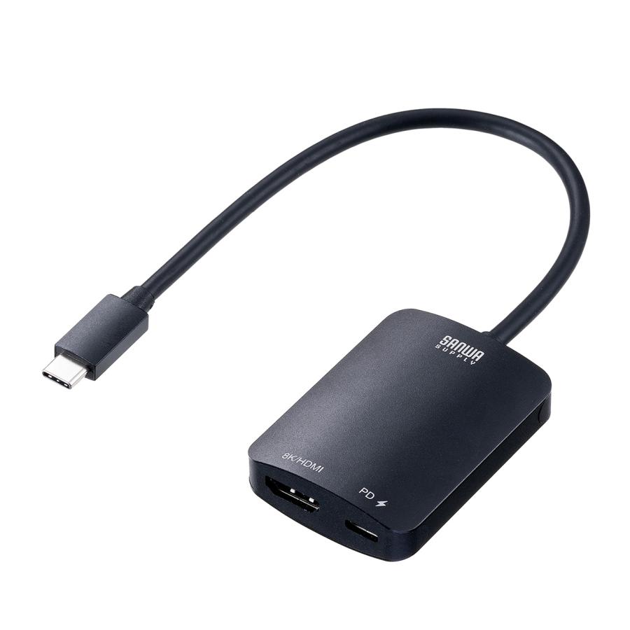 USB Type-C HDMI変換アダプタ PD100W 8K/60Hz 4K/144Hz HDR MacBook iPad Pro Air Switch iPhone15 ブラック KC041 EZ5-KC041｜esupply｜19