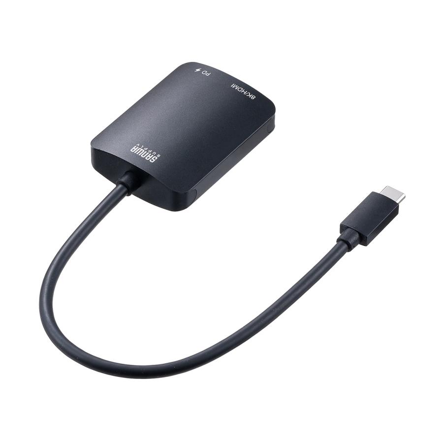 USB Type-C HDMI変換アダプタ PD100W 8K/60Hz 4K/144Hz HDR MacBook iPad Pro Air Switch iPhone15 ブラック KC041 EZ5-KC041｜esupply｜20