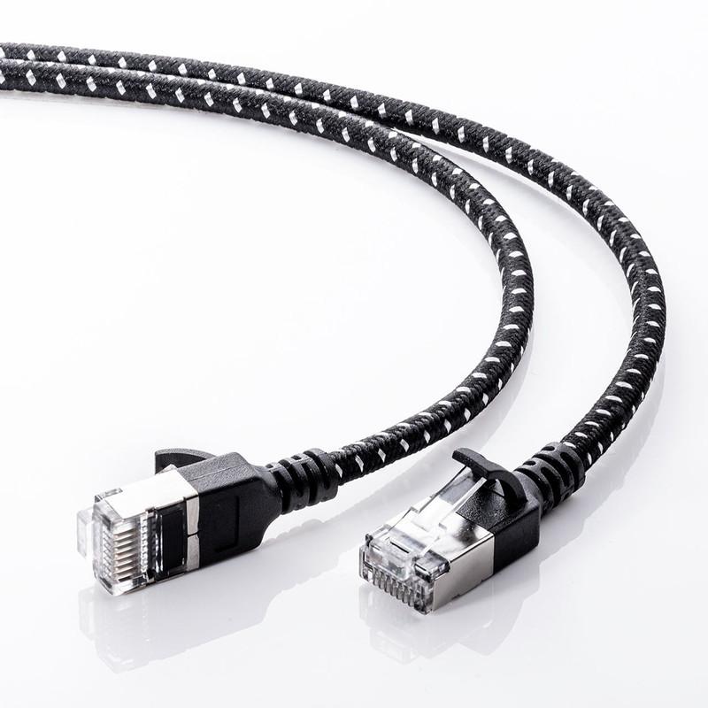 SANWA SUPPLY（サンワサプライ） LANケーブル CAT7 メッシュ スリム