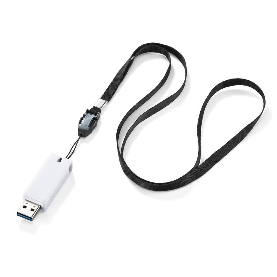 USBメモリ 64GB USB3.0 スイング式 キャップレス ストラップ付 ホワイト EZ6-3US64GW ネコポス対応｜esupply｜13