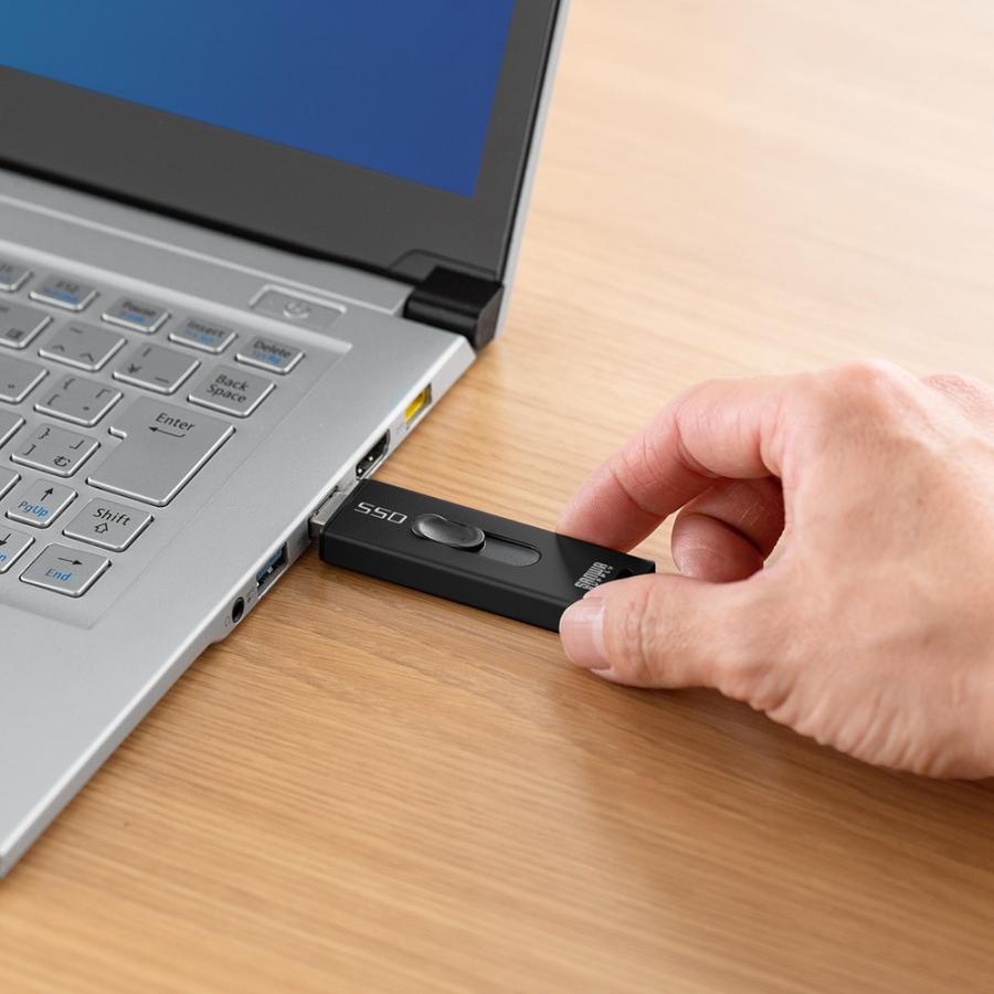 SANWA SUPPLY スティック型SSD 外付け 2TB USB3.2 Gen2 小型 SANWA SUPPLY スティック型SSD 外付け 2TB USB3.2 Gen2 小型