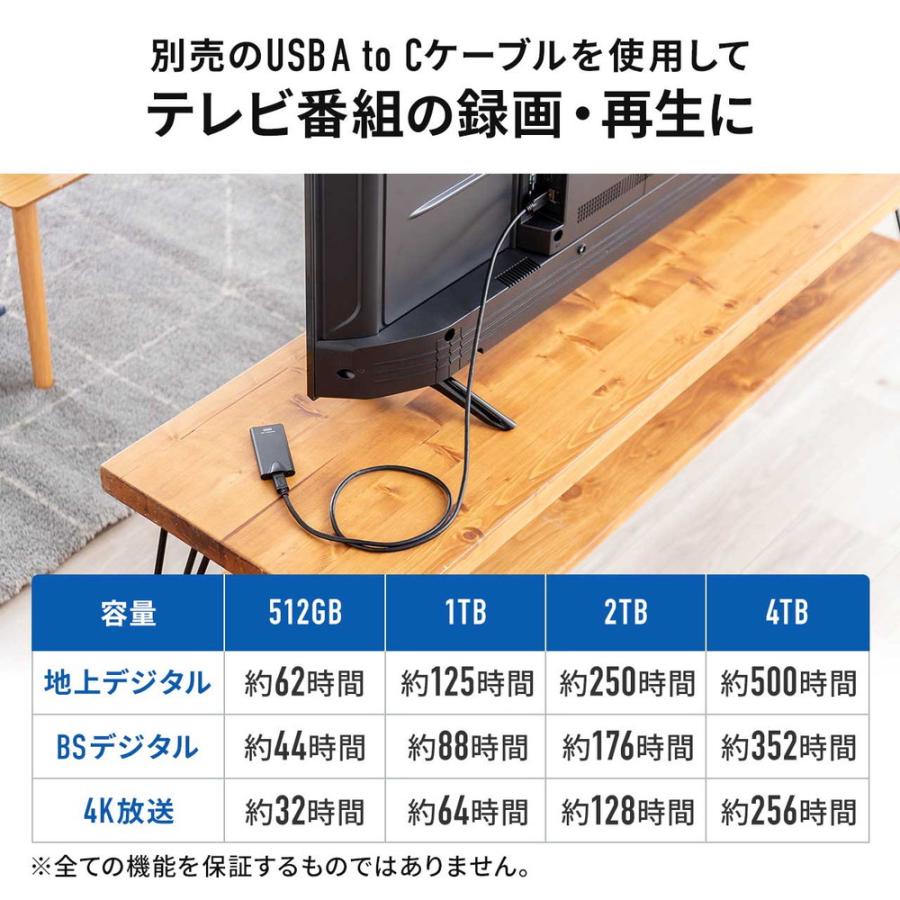 外付けSSD 1TB  iPhone type-c プレステ5 小型 USB PS5 ポータブルSSD EZ6-USSH1TBの画像