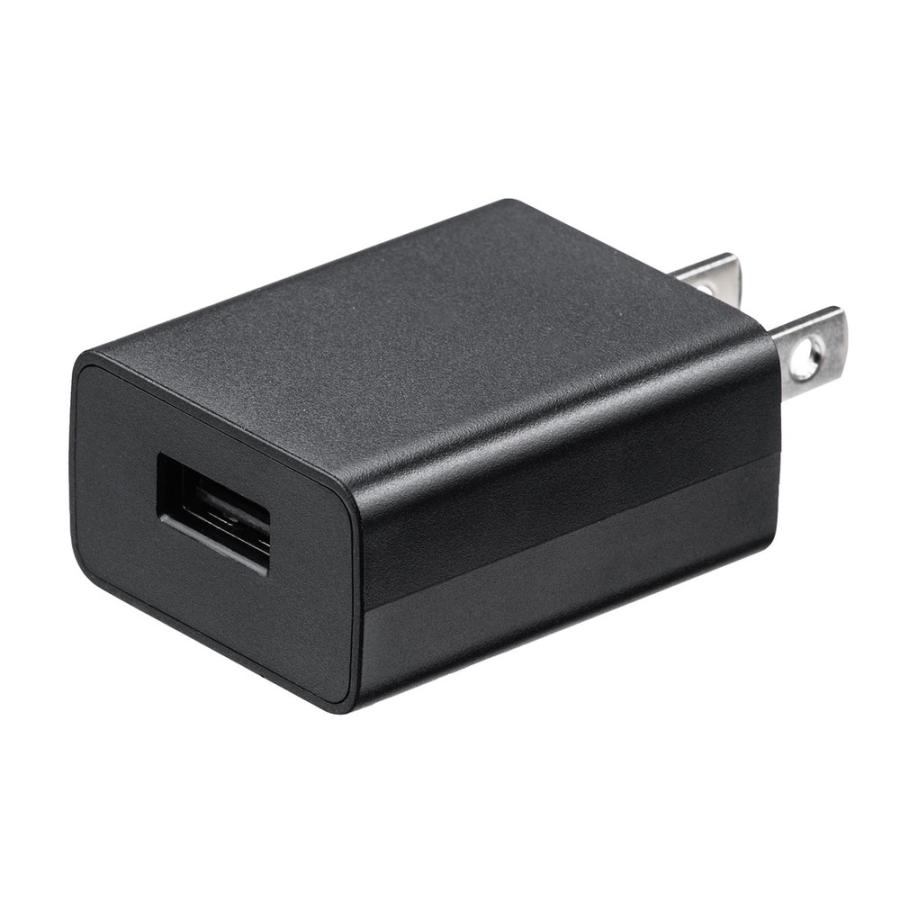 USB充電器 1ポート 1A コンパクト PSE取得 USB-ACアダプタ iPhone充電対応 ブラック 50個セット EZ7-AC026BKX50｜esupply｜14