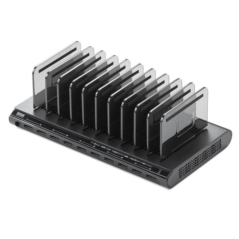 SANWA SUPPLY 充電スタンド iphone16 充電器 最大15A/75W 10