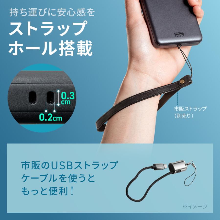 SANWA SUPPLY（サンワサプライ） モバイルバッテリー 半固体電池 準