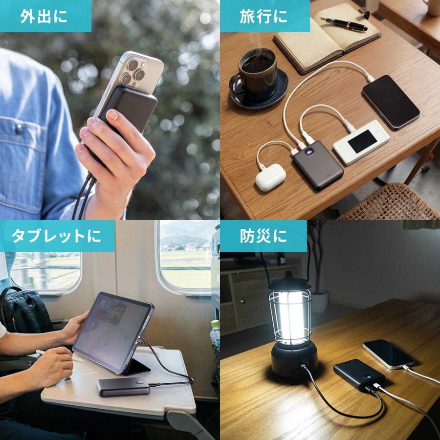 SANWA SUPPLY（サンワサプライ） モバイルバッテリー 半固体電池 準