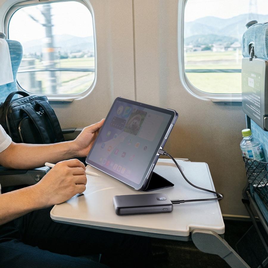 モバイルバッテリー 半固体電池 準固体電池 10000mAh PD20W C×2 A×1 燃えにくい 安全設計 3台同時充電 デジタル残量表示 EZ7-BTL062BK ネコポス対応 | SANWA SUPPLY | 17