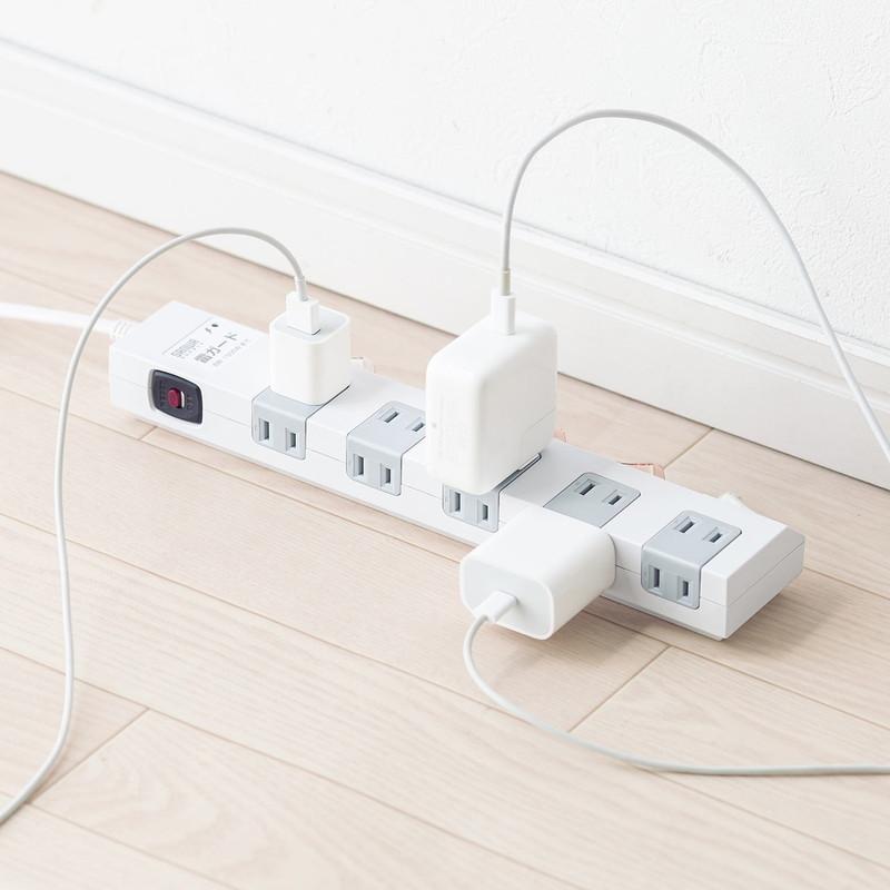 SANWA SUPPLY（サンワサプライ） 電源タップ マグネット付 10個口 個別