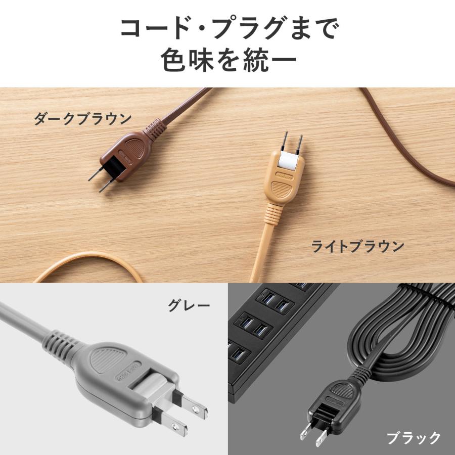 SANWA SUPPLY（サンワサプライ） 電源タップ 雷ガード内蔵 3個口 2P 2m