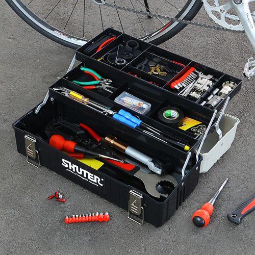 SANWA SUPPLY 工具箱 ツールボックス 整理 持ち運び 2段トレー付 SANWA SUPPLY 工具箱 ツールボックス 整理 持ち運び 2段トレー付