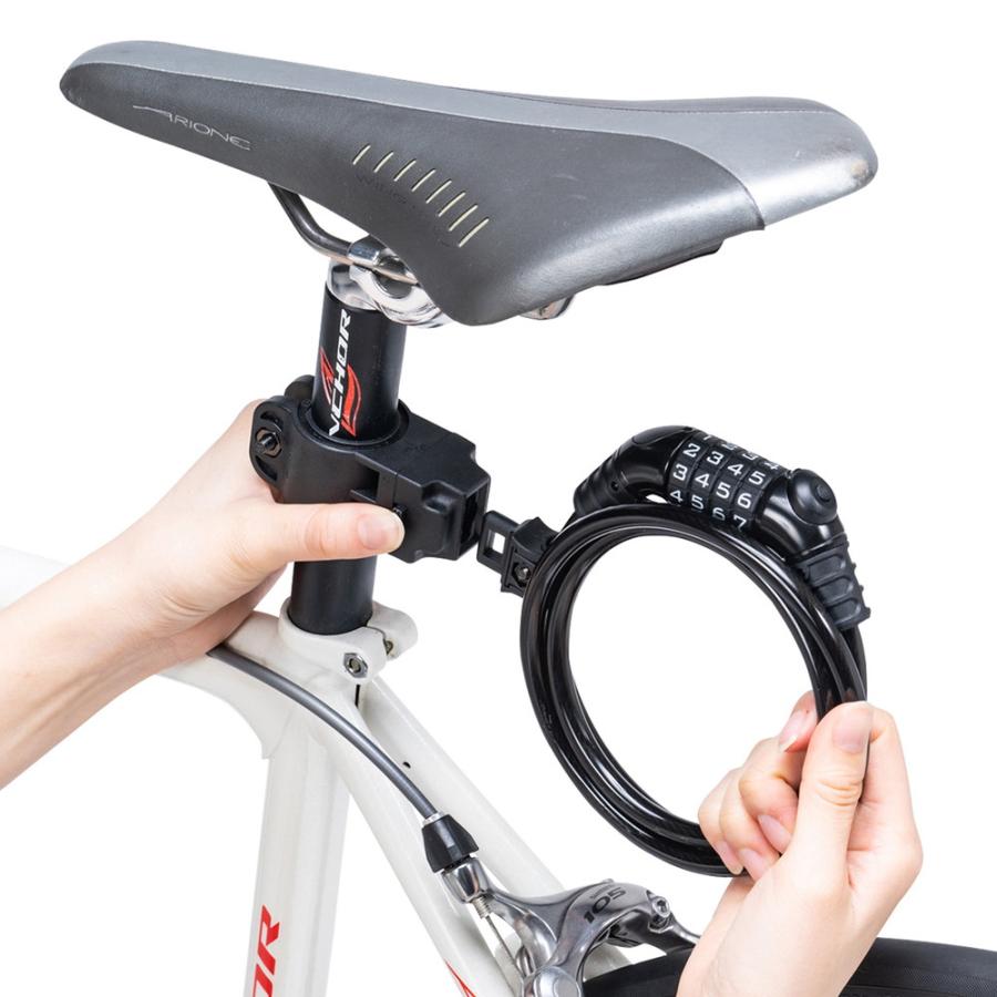 SANWA SUPPLY ダイヤル式自転車ワイヤーロック LEDライト付き SANWA SUPPLY ダイヤル式自転車ワイヤーロック LEDライト付き