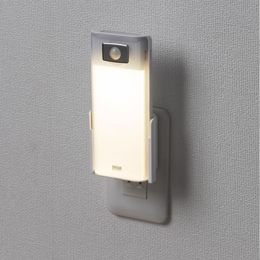 LEDセンサーライト 人感センサー付 AC電源 屋内用 廊下 夜間灯 EZ8-LED018｜esupply｜16