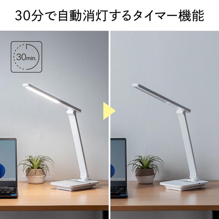 SANWA SUPPLY（サンワサプライ） デスクライト LED 充電式 無段階調光