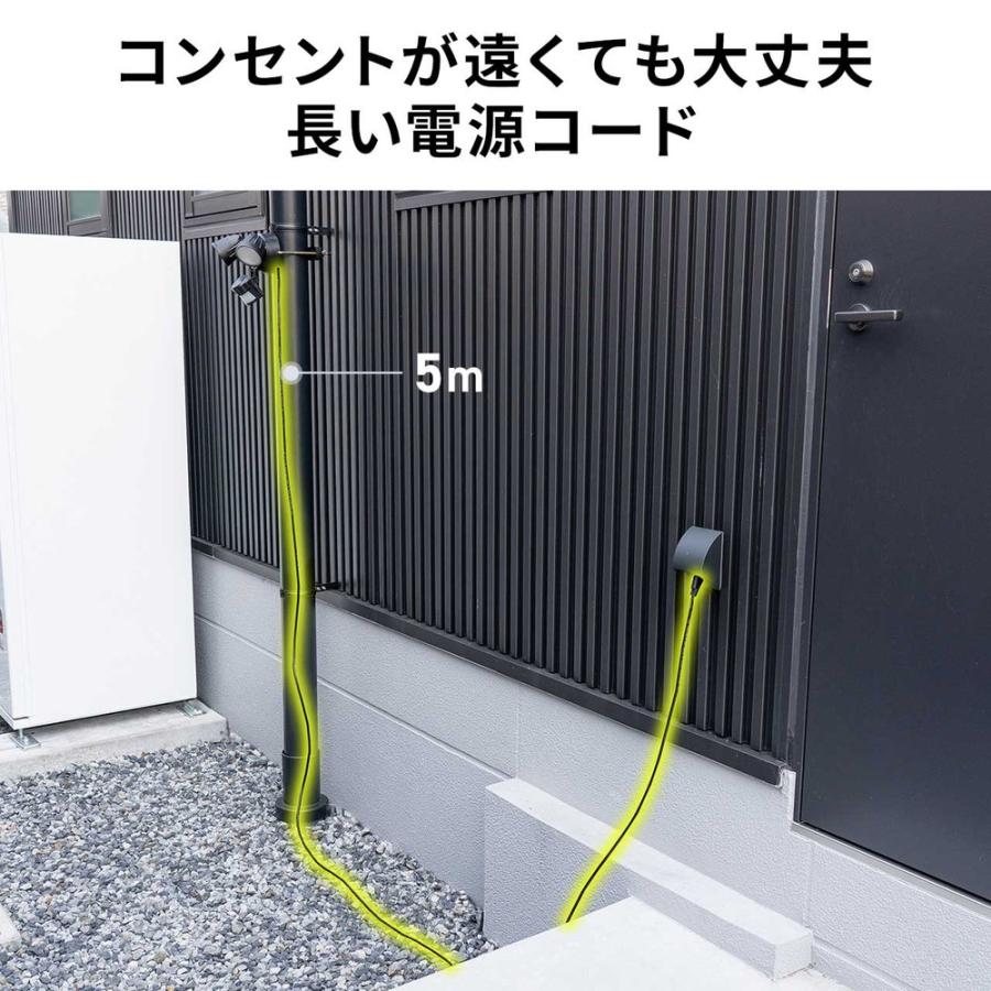 SANWA SUPPLY（サンワサプライ） センサーライト 防犯 防水 カメラ付