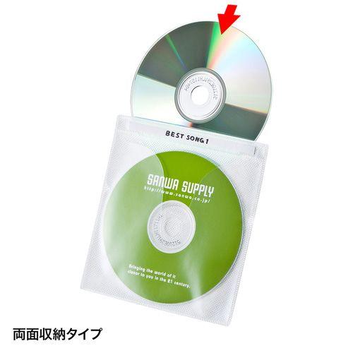 DVD・CDケース 不織布 100枚入り ホワイト　FCD-FN100WN サンワサプライ｜esupply｜03