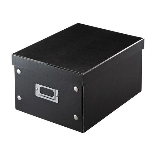 収納ボックス CDケース 小物収納 ブラック オリジナル 内祝い サンワサプライ FCD-MT4BK