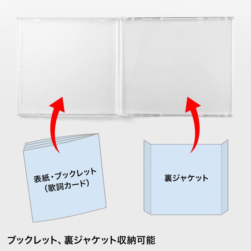 SANWA SUPPLY（サンワサプライ） プラケース 10枚セットBlu-ray DVD CD