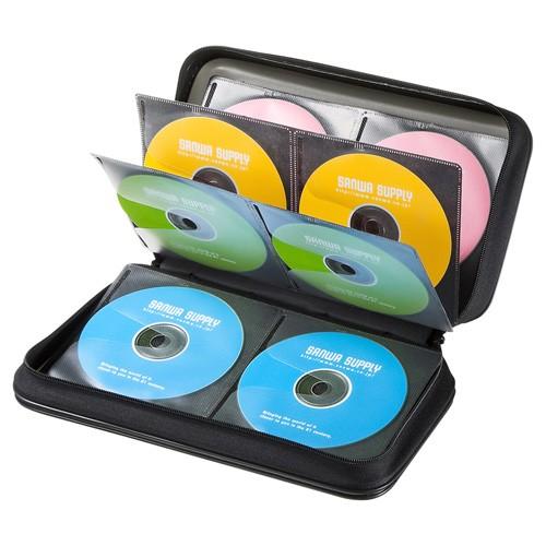 DVD・CDセミハードケース 96枚収納 ブラック FCD-WL96BK サンワサプライ