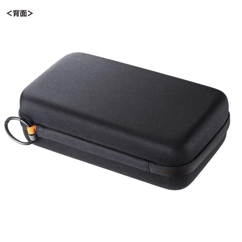 即購入可　値下げ　ジャンベ　専用ケース付 SANWA SUPPLY ガジェットケース セミハード ブラック 小物収納