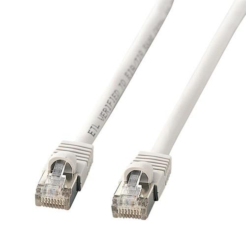 LANケーブル 30m Cat 5e STP単線 ライトグレー KB-STP-30LN サンワサプライ