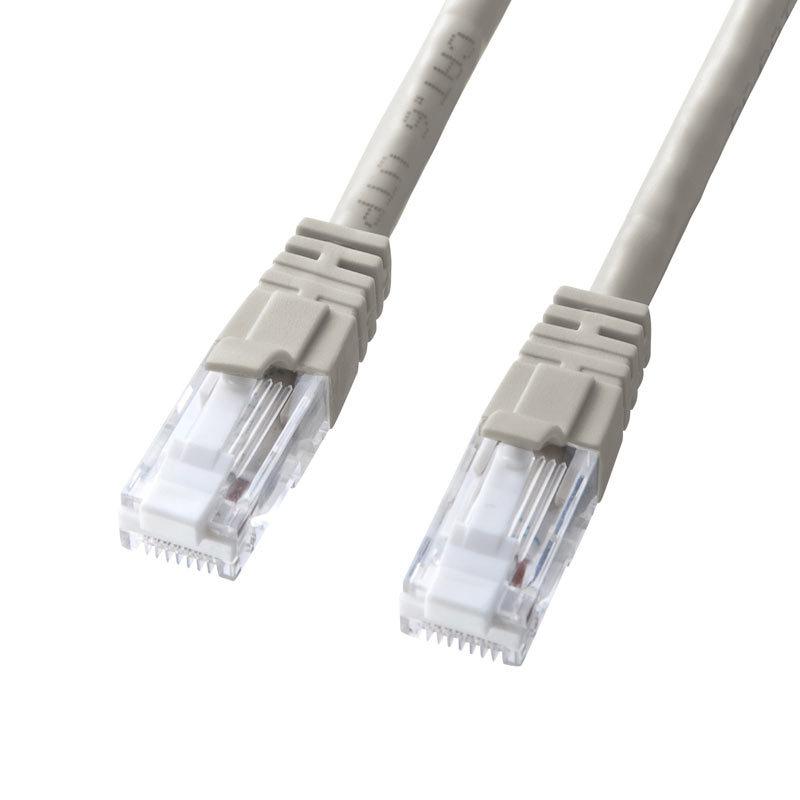 LANケーブル カテゴリ6 70m ライトグレー つめ折れ防止 KB-T6TS-70N サンワサプライ