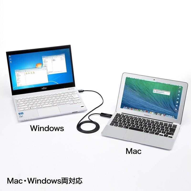 USB3.0リンクケーブル ドラッグ＆ドロップ対応 Mac/Windows対応 KB-USB