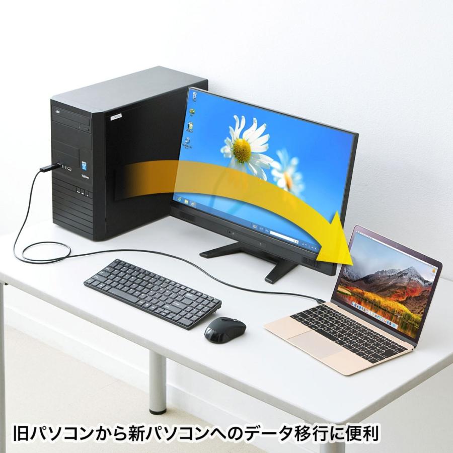 USBリンクケーブル Type C データ移行 Mac/Windows対応 KB-USB-LINK5 サンワサプライ｜esupply｜15