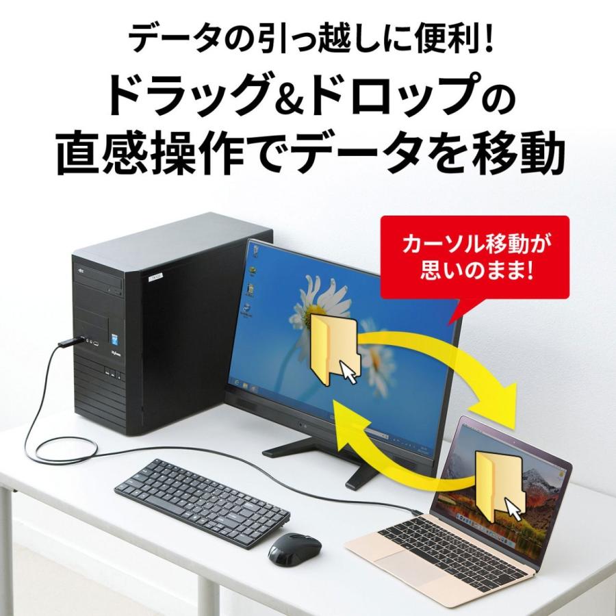 USBリンクケーブル Type C データ移行 Mac/Windows対応 KB-USB-LINK5 サンワサプライ｜esupply｜04