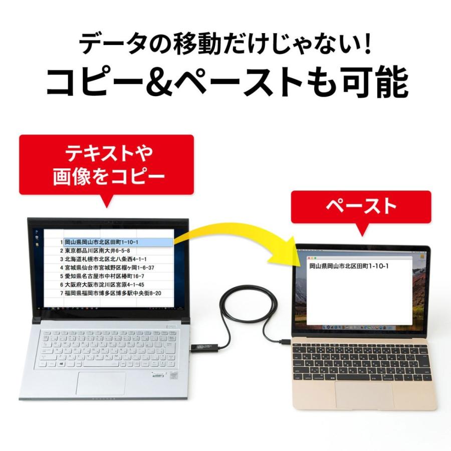 USBリンクケーブル Type C データ移行 Mac/Windows対応 KB-USB-LINK5 サンワサプライ｜esupply｜07