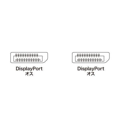 DisplayPortケーブル  2m スリムタイプ ブラック KC-DP2K サンワサプライ｜esupply｜02