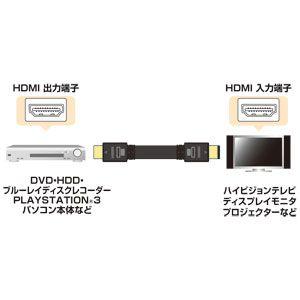 SANWA SUPPLY（サンワサプライ） フラットHDMIケーブル 10m ブラック