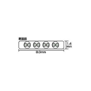 LANケーブル 100m 1000BASE-T対応 LA-FL5-CB100LB サンワサプライ_1