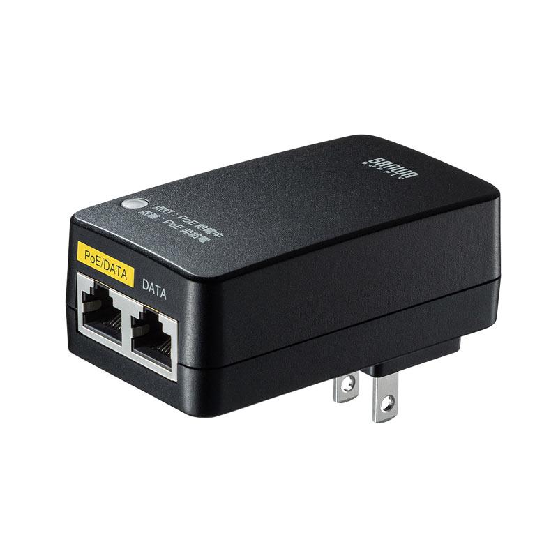 サンワサプライ LAN-GIHINJ5 PoE インジェクター(2) LAN-GIHINJ5【PoEインジェクター(電源内蔵・IEEE802.3bt(60W)対応