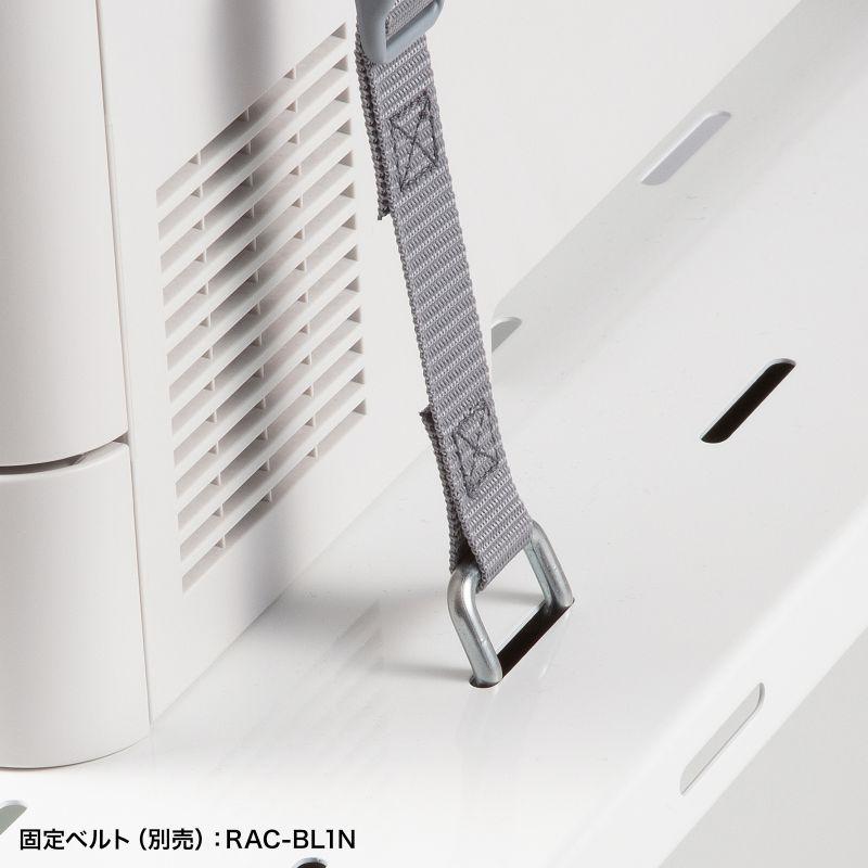 プリンタ台 ロータイプ 床置き キャスター付 スチール製 幅60cm×奥行き60cm ホワイト LPS-T6060FK サンワサプライ_17