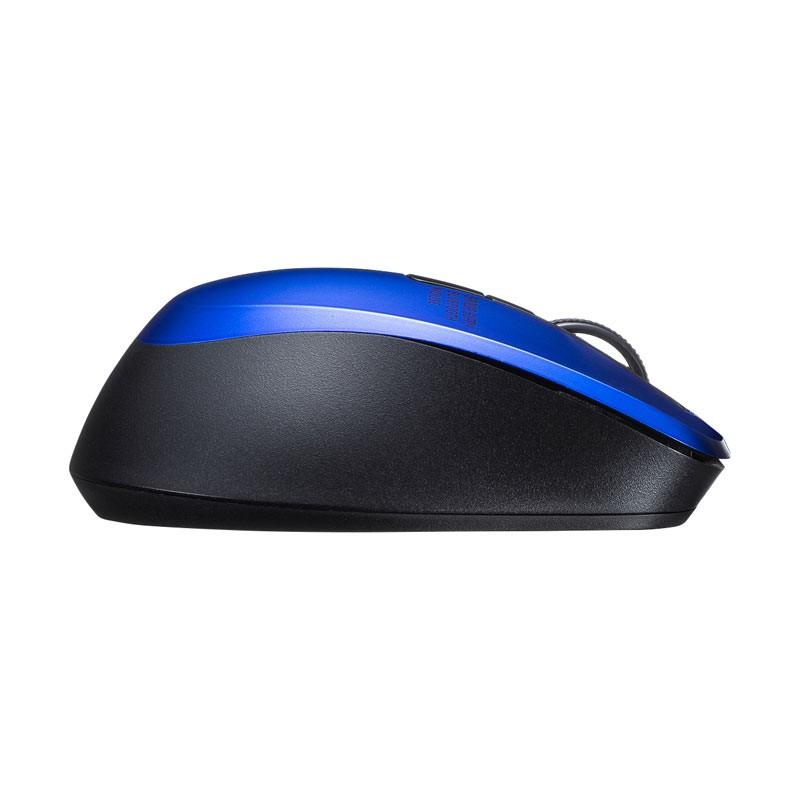 ワイヤレスマウス Bluetooth 5.0 無線 ブルーLED 5ボタン 静音 小型 ブルー MA-BTBL155BL サンワサプライ｜esupply｜09