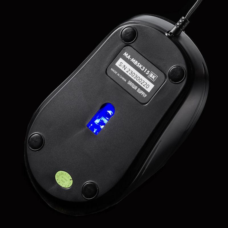 抗菌 巻取り式マウス 静音 有線 ブルーLED 3ボタン USB A接続 ブラック MA-MBSK315BK サンワサプライ｜esupply｜08