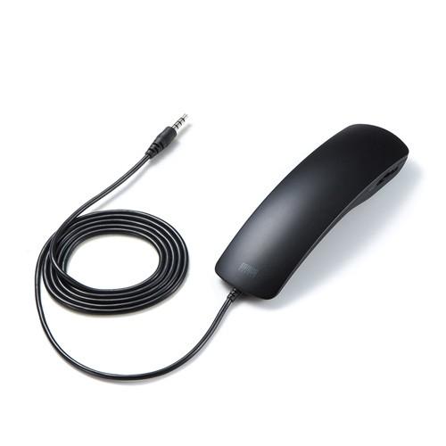 SANWA SUPPLY 4極対応ヘッドセット 受話器型 スカイプ SANWA SUPPLY 4極対応ヘッドセット 受話器型 スカイプ