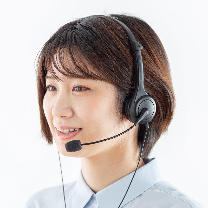 SANWA SUPPLY（サンワサプライ） 折り畳み式USBヘッドセット MM